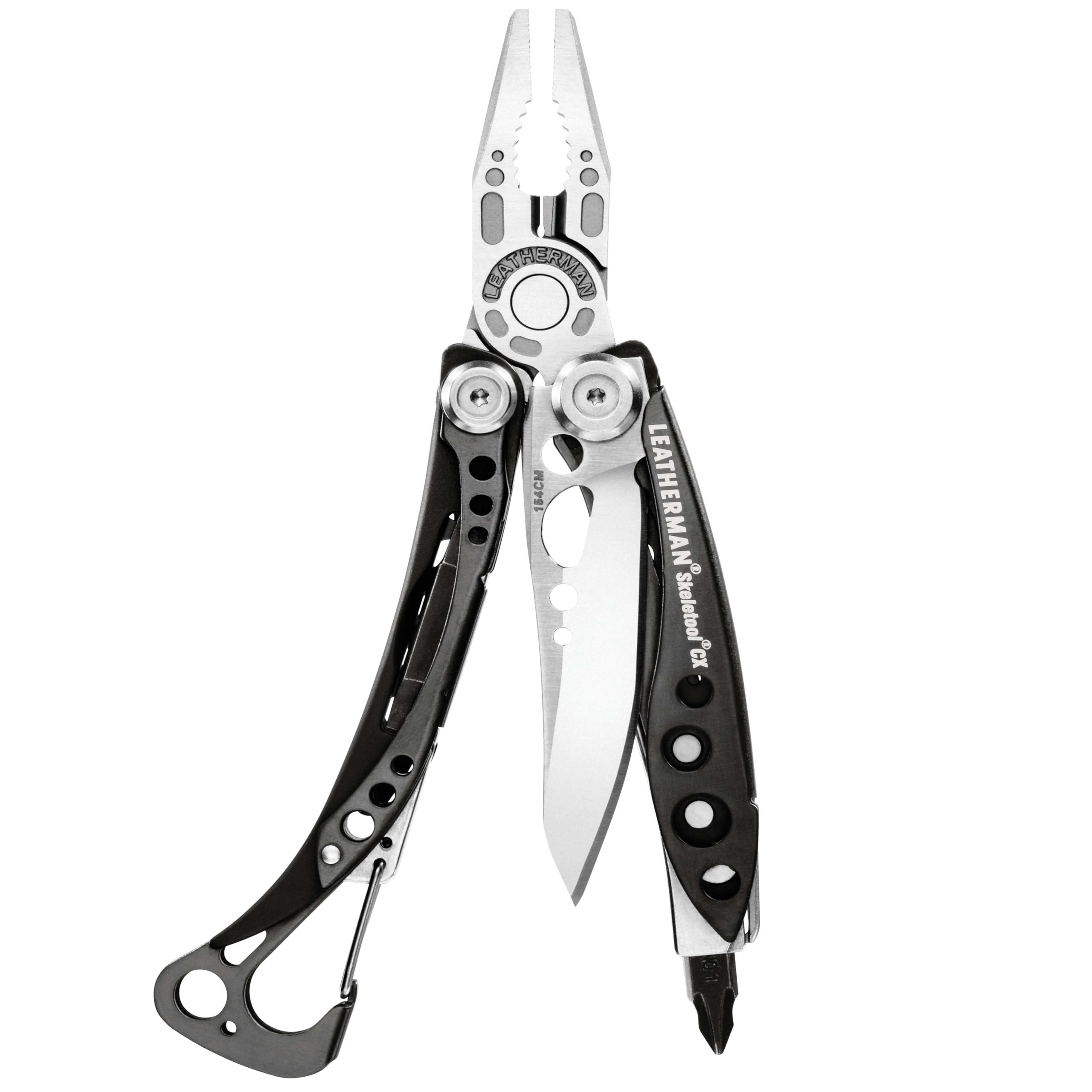 Skeletool CX - 7-in-1 Camping & Survival Multi-Tool, Stainless Steel, Made in USA, Black