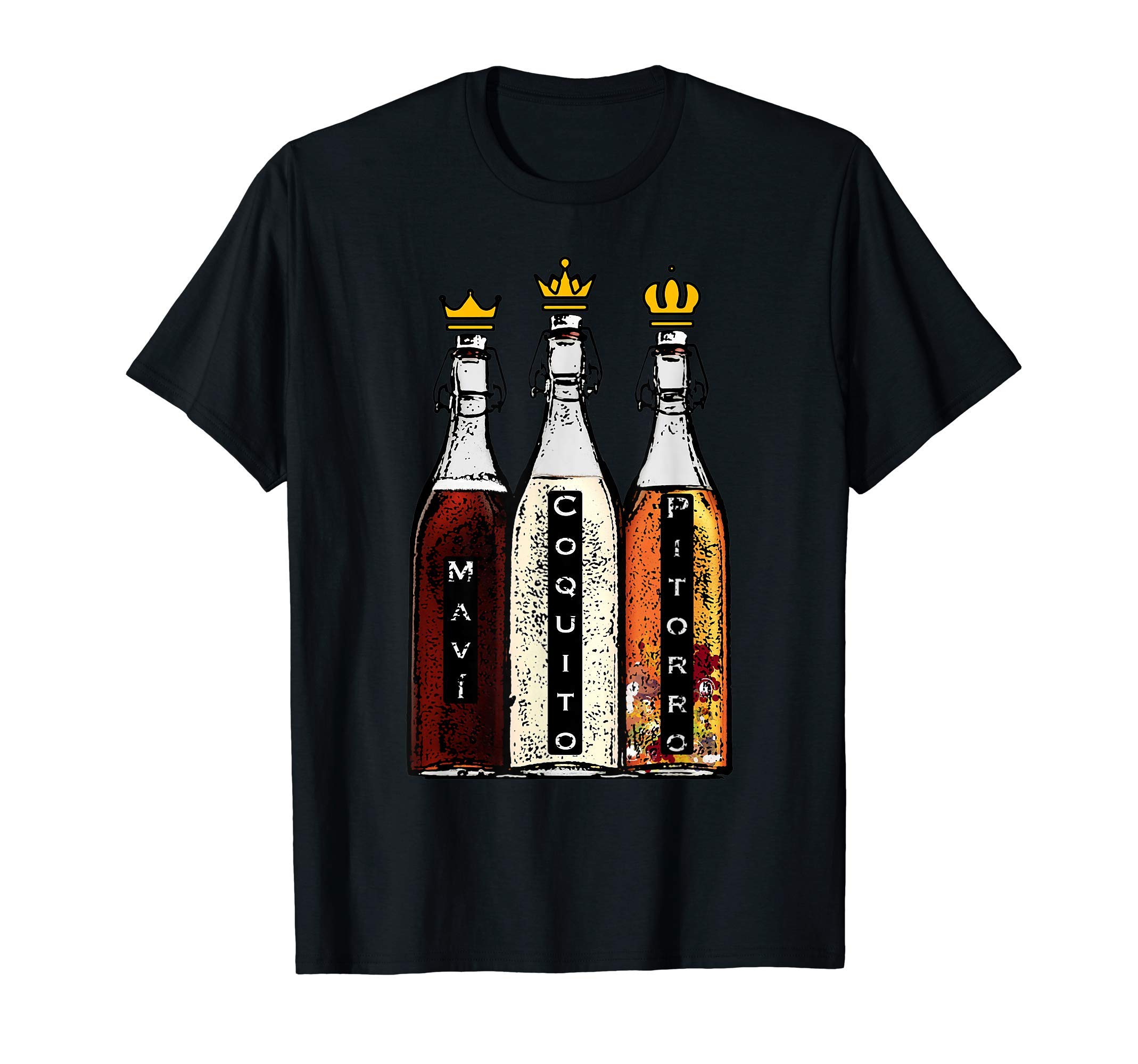 Puerto Rico Three Kings Mavi Coquito and Pitorro Boricua T-Shirt