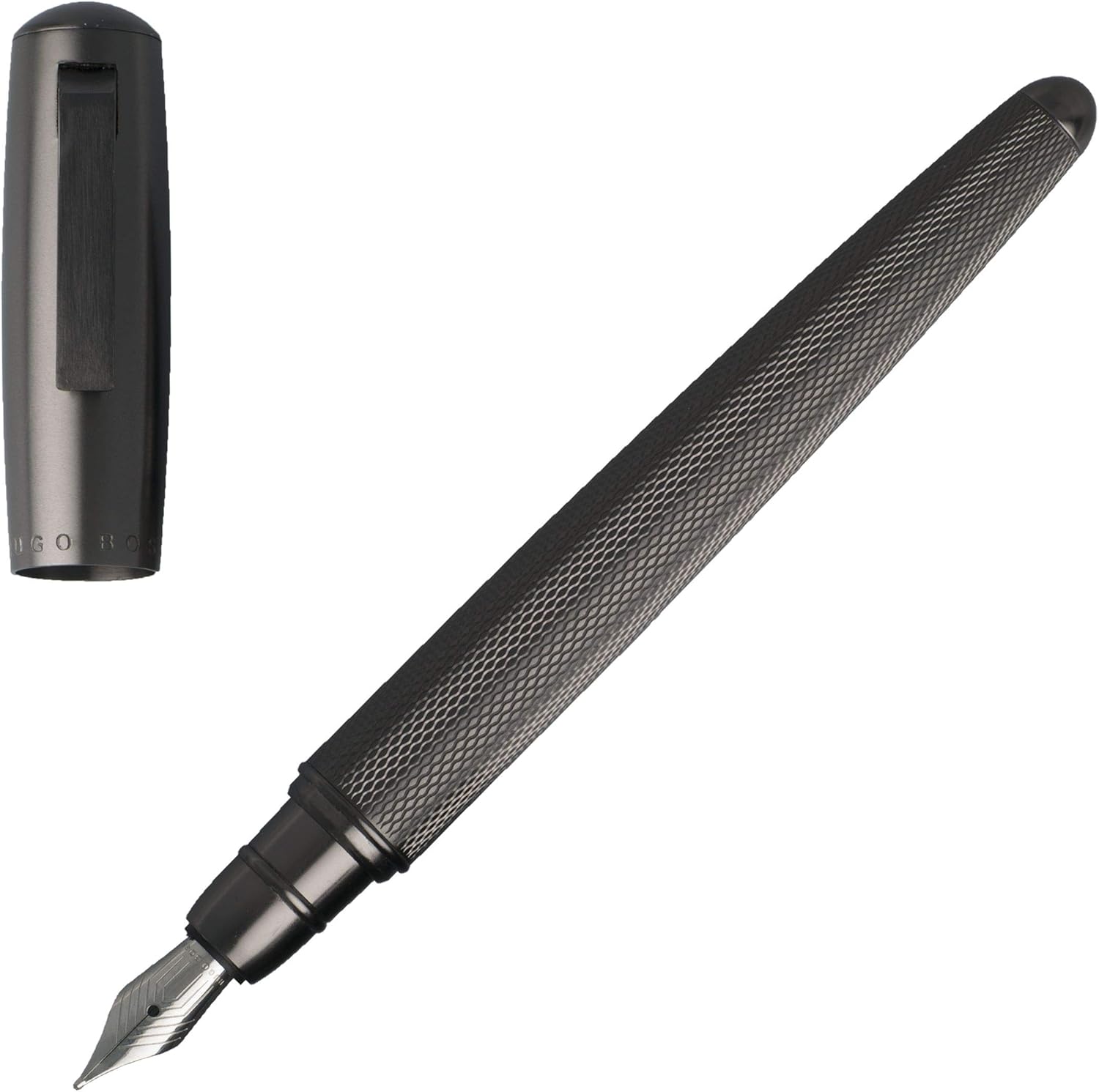 Hugo Boss HSY6032 Pure Fountain Pen - Dark Grey