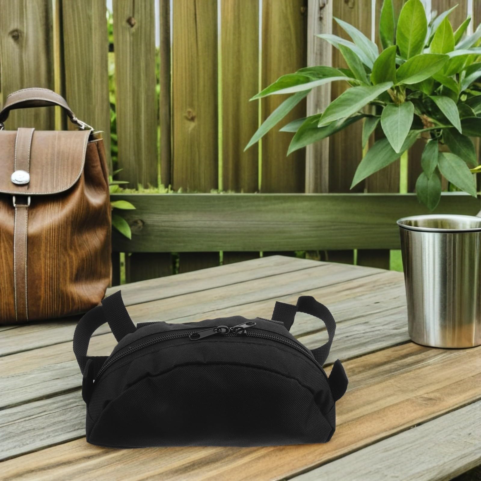 GALPADA Borsa per Bicicletta da Portapacchi Posteriore Oxford 600d Nero Scomparti Organizzati e Design Sicuro per Ciclismo Urbano e Outdoor