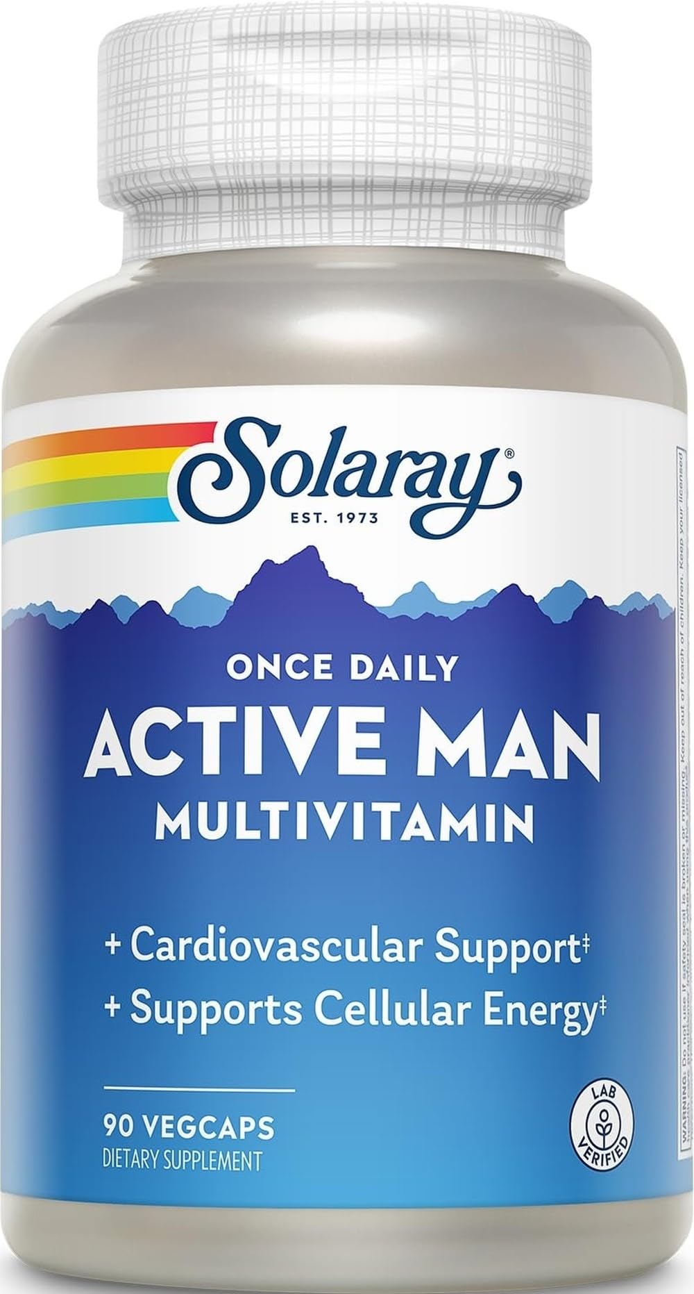 SOLARAY Once Daily Active Man Multivitamin, 90 VegCaps