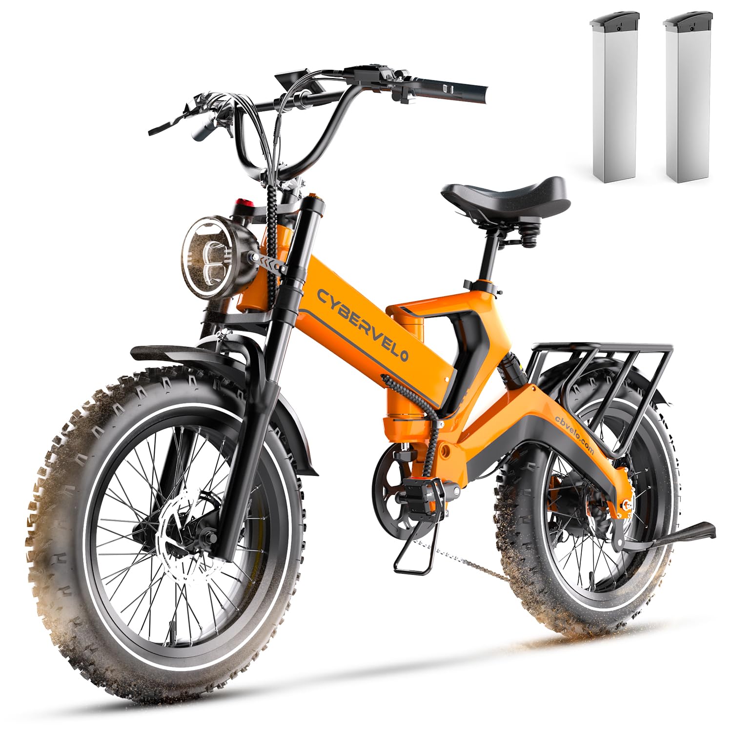 CBVELO 2000W Electric Bike for Adults – 4.0 x 20 inch Fat Tire, 35MPH Speed, 100Mile Range, 48V 25Ah,Folding Ebike for All-Terrain Performance
