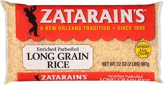 Zatarain's Enriched Parboiled Long Grain Rice 2 lb - Fluffy, Separate Grains for Jambalaya, Gumbo & Creole Dishes