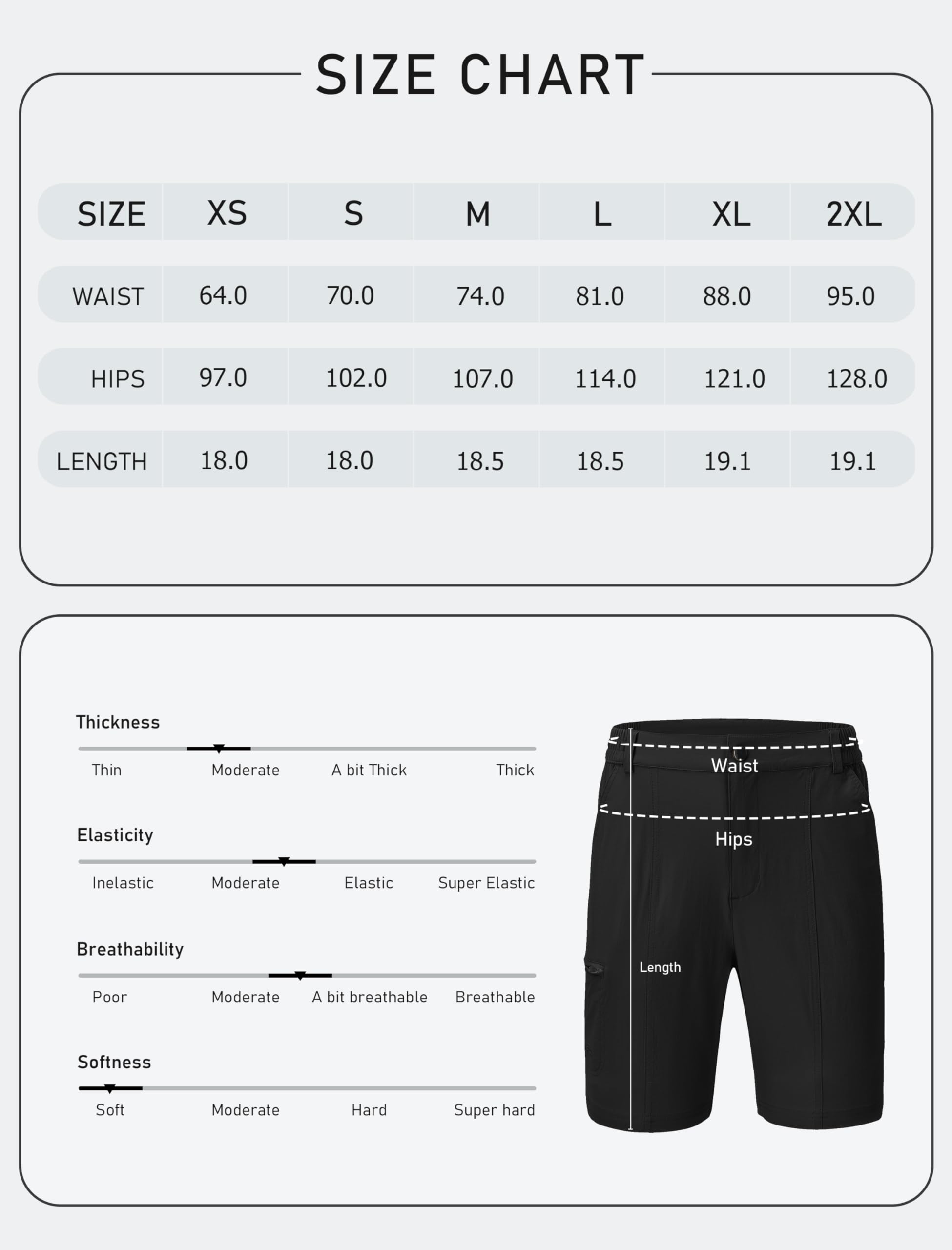 Pantalones Cortos Mujer de Senderismo Verano Cargo Short Ligero Cintura Alta Secado Rápido Outdoor Trekking Corto con Bolsillos