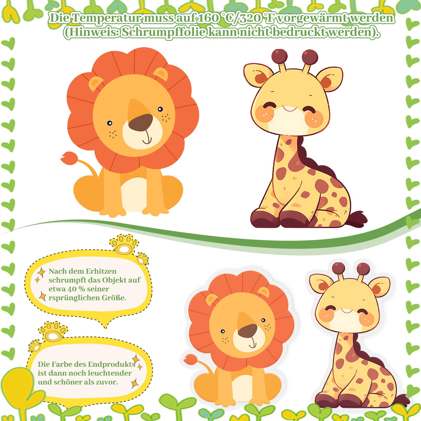 QKJEM Folia termokurczliwa 25 sztuk, matowa, przezroczysta, folia termokurczliwa A4, shrinky dink paper Shrink Plastic, odpowiednia dla dzieci, uczniów, prac ręcznych DIY, plakietek, zawieszek do
