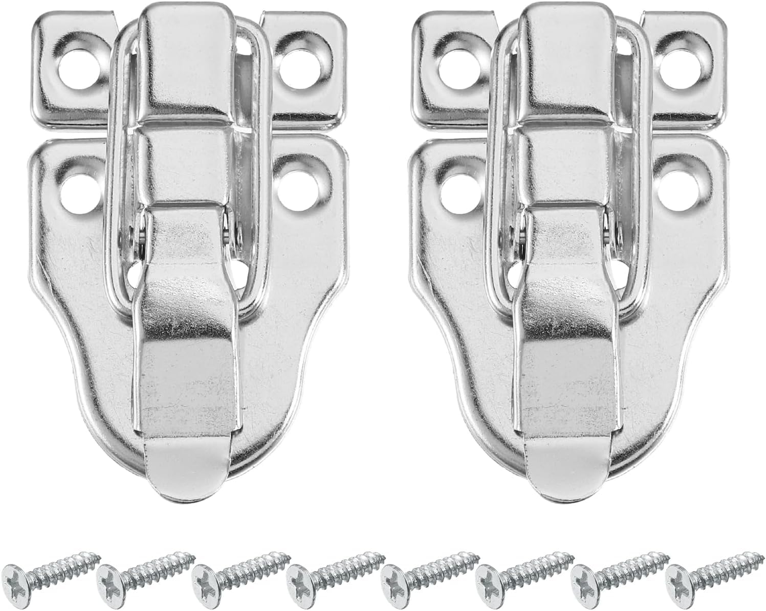 Toggle Hasp Latch, Small Metal Vintage Box Toggle with Mounting Screw - (2, Nikkle)-image-14