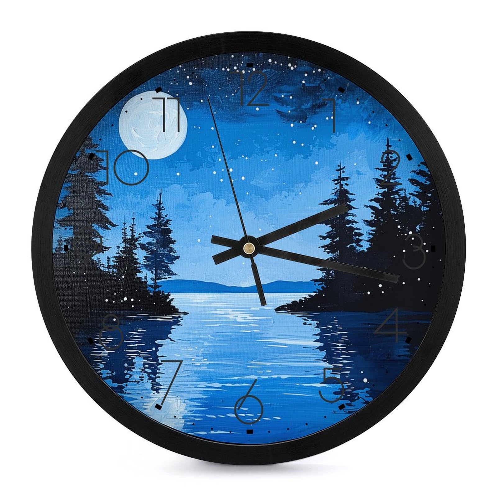 Horloge murale décorative ronde à piles 25,4 cm pour cuisine