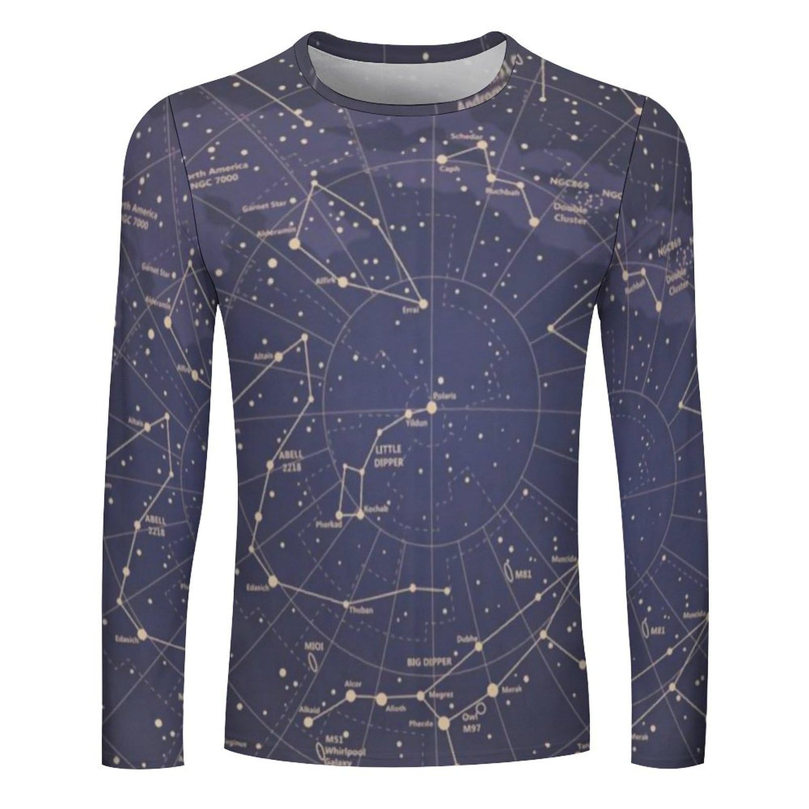 Amazon.co.jp: 星と星座 星空 スペース 長袖tシャツ メンズ レディース 