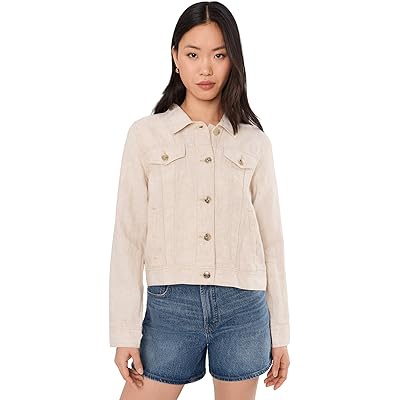 Льняной жакет с морским лаком от Lilly Pulitzer wicker tan x resort white