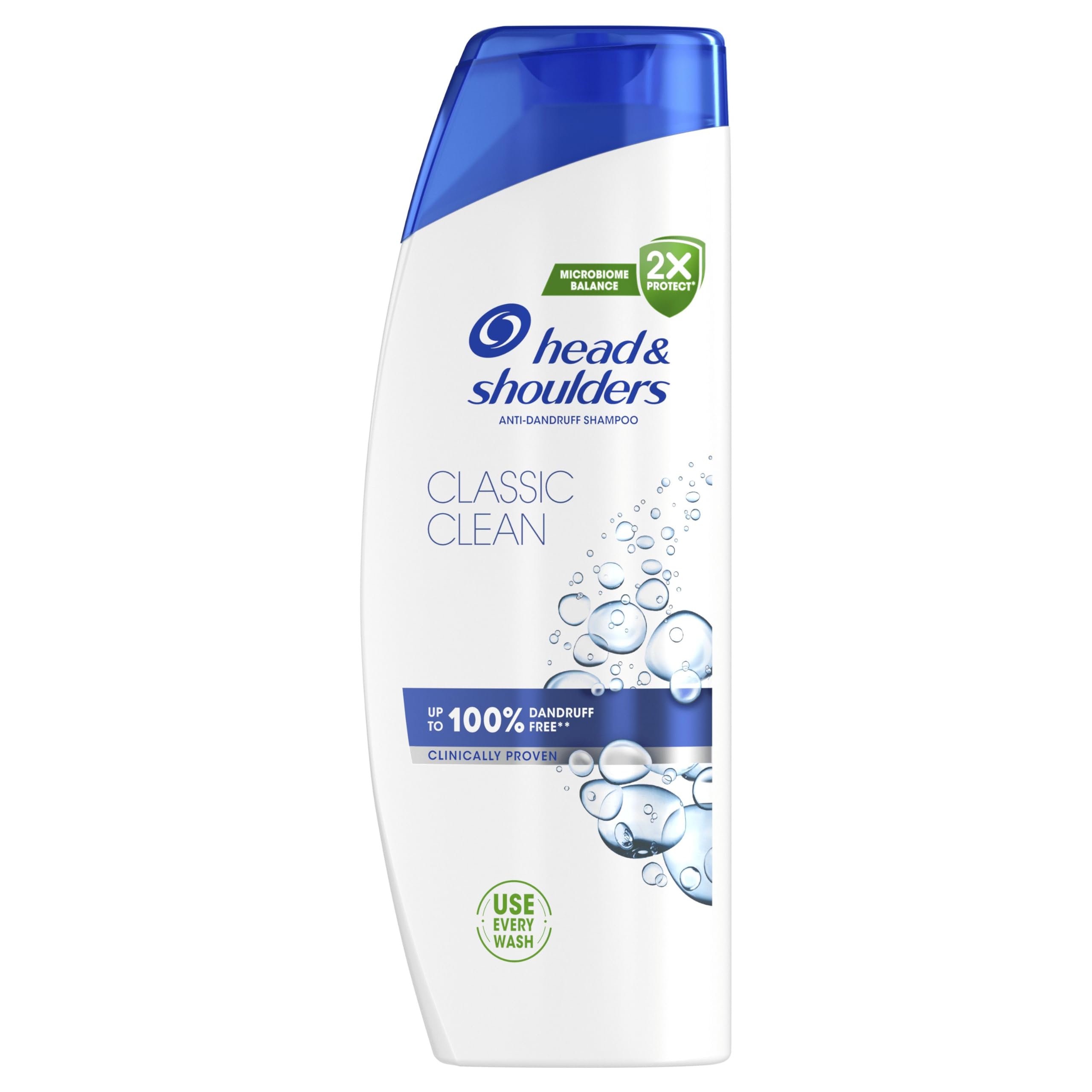 Head & Shoulders Classic Clean Codzienny Szampon Przeciwłupieżowy 400 ml, Ochrona przed Łupieżem do 100 procent, Potwierdzona Klinicznie, Dla Wszystkich Typów Włosów i Skóry Głowy, Efekt Świeżości