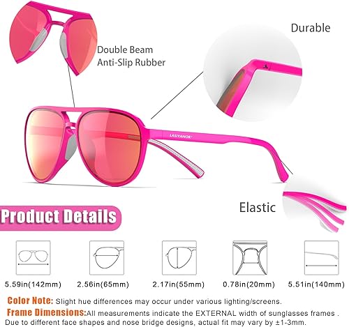 Miniatura 3 de Lentes de sol ligeros TAC polarizados, clásicos, vintage, retro de los años 70, marco TR-90 para mujeres y hombres, protección UV 400