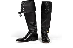 Black Pirate Boot Covers: The Ultimate Costume Accessory for Landlubbers and Sea Dogs