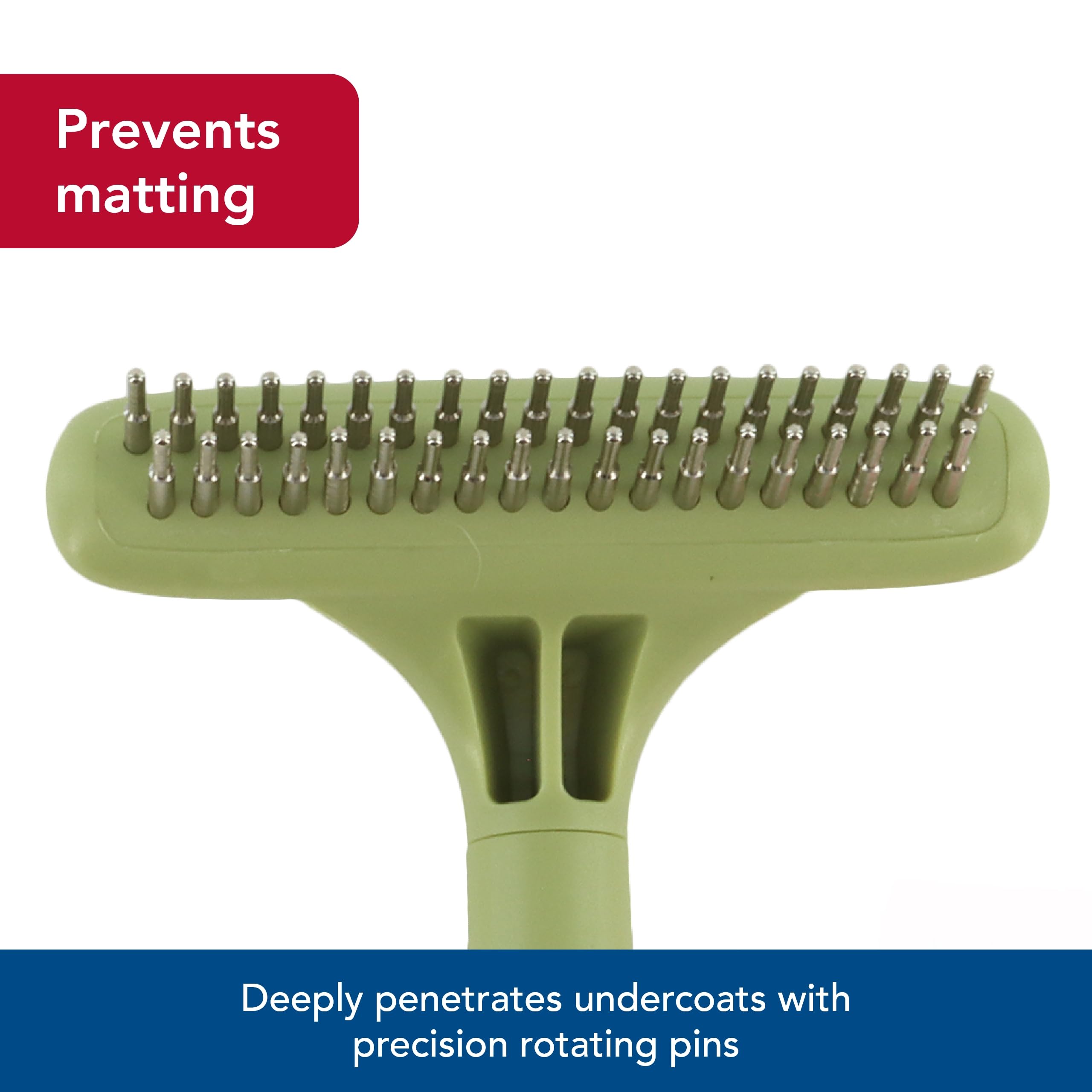 Pin Undercoat Rake Snapklik.com : Pet Safari Dog Undercoat Rake - Top-Grade Double Row ...