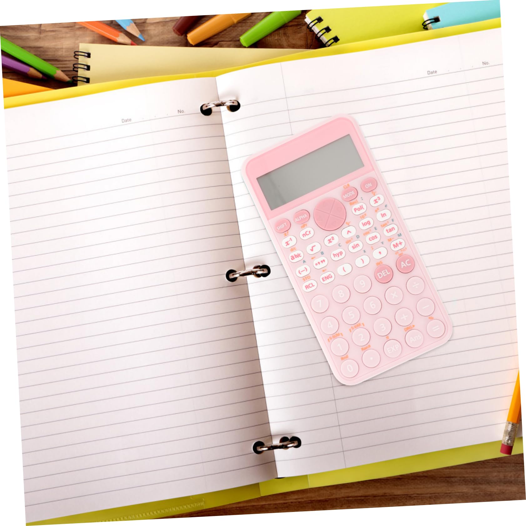 3 Pièces Fonction Calculatrice calculatrices scientifiques Scientifique Piles calculateur de Fonctions Comptable de Bureau Rose SEWACC