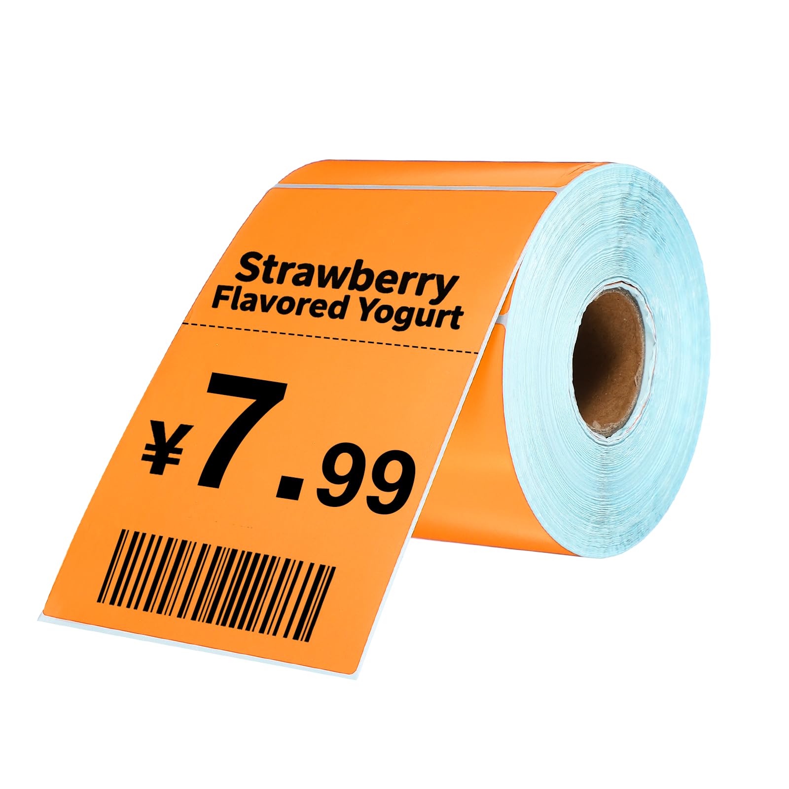 PATIKIL 500 Etichette Termiche, 3.94x5.91 Pollici Etichette Adesive Termiche Per Stampanti Etichette Adesive Autoadesive Rotolo Di Carta Rettangolare Piccolo, Arancione