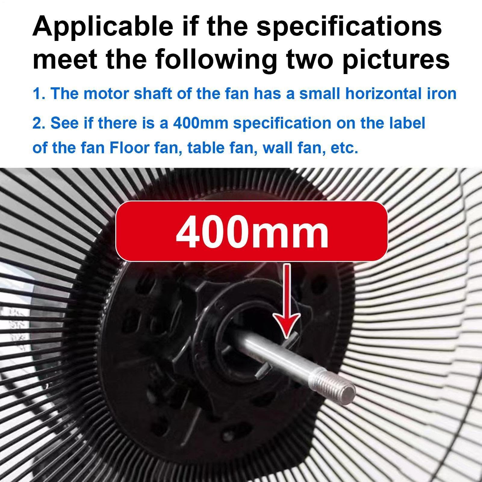 Ersatz-Lüfterblätter – 40 cm, elektrische Universal-Aufsätze, Ersatz für Außenventilator, für Innen- und Außenbereich, Zuhause, Büro, Schreibtisch, Küche, Wohnheim, Garage, Werkstatt, Camping