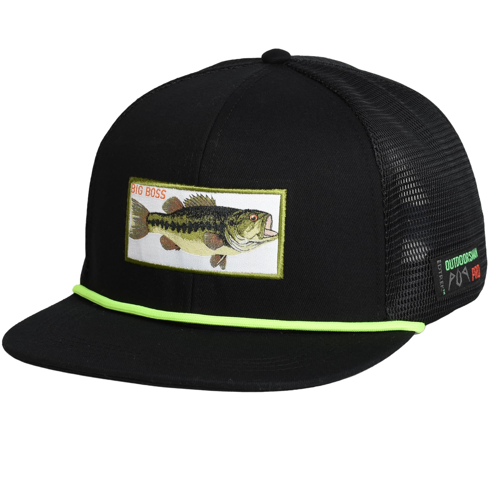 EDTREK Outdoorsman Pro Trucker Casquette en maille respirante – Casquette snapback à bord plat