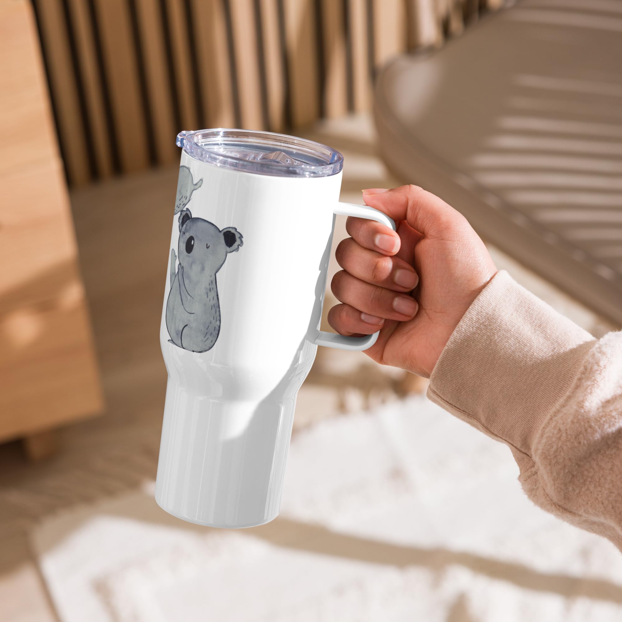 Mr. & Mrs. Panda Kaffee-to-go-Becher Koalas Feiern - Geschenk, thermosbecher, Koala, Geburtstag, Großer Thermobecher, Happy Birthday, Edelstahl Tasse, Thermos-Becher, Teetasse, Herz, Party