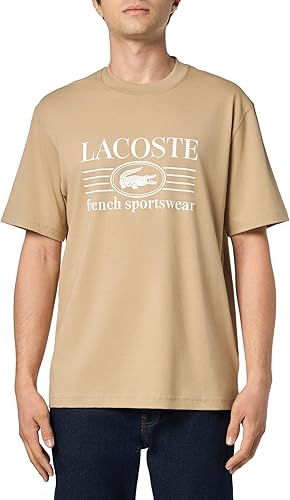 Lacoste Camiseta deportiva francesa de ajuste clásico para hombre