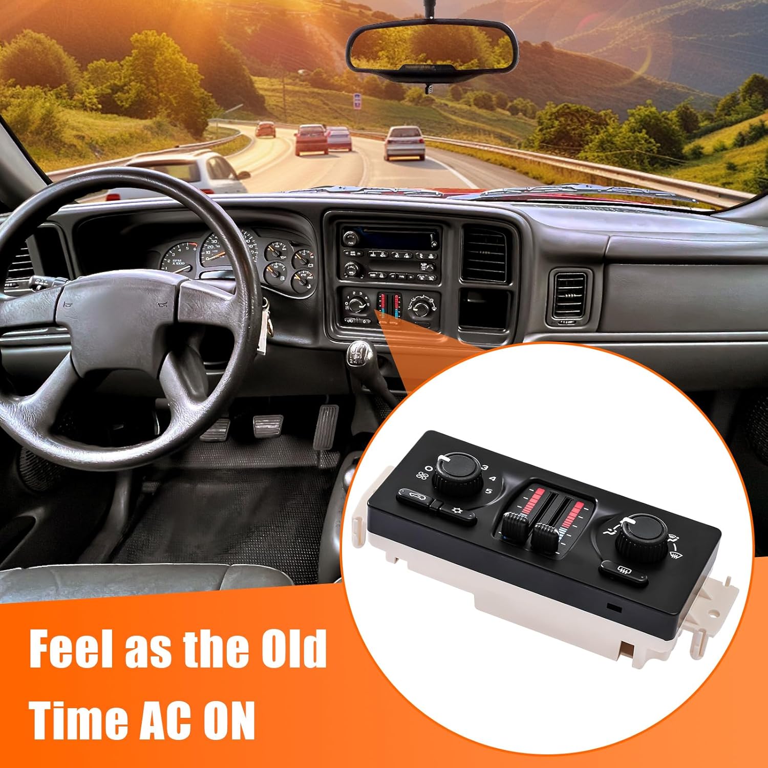 599-210XD Climate Control Module AC Climate Control Panel compatible with 2003-2007 Chevy GMC Buick Cadillac Isuzu Saab Vehicle - Silverado Tahoe Suburban Avalanche Trallblazer Sierra Envoy Yukon 9-7X