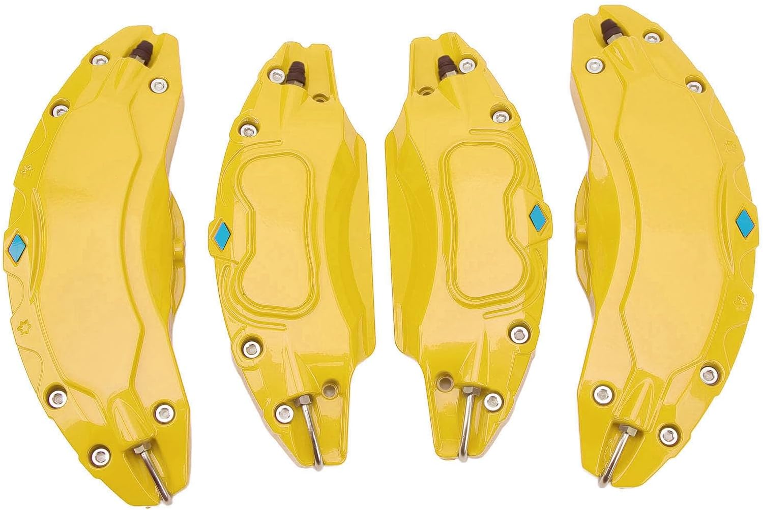 Disc Brake Caliper Covers, Caliper Guard 4 Pcs for (Yellow)