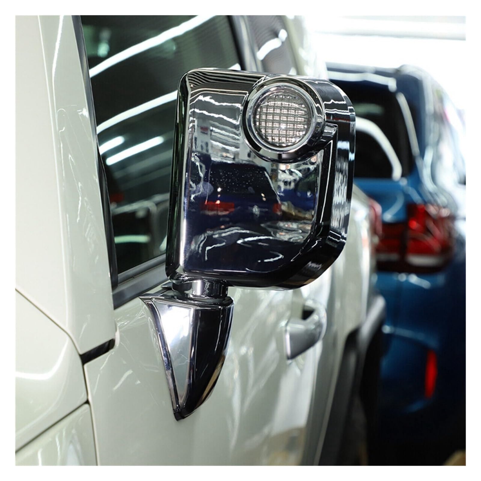 Chromowana zewnętrzna osłona lusterka wstecznego tapicerka akcesoria samochodowe materiały motoryzacyjne kompatybilne z Toyota FJ Cruiser 2007-2021
