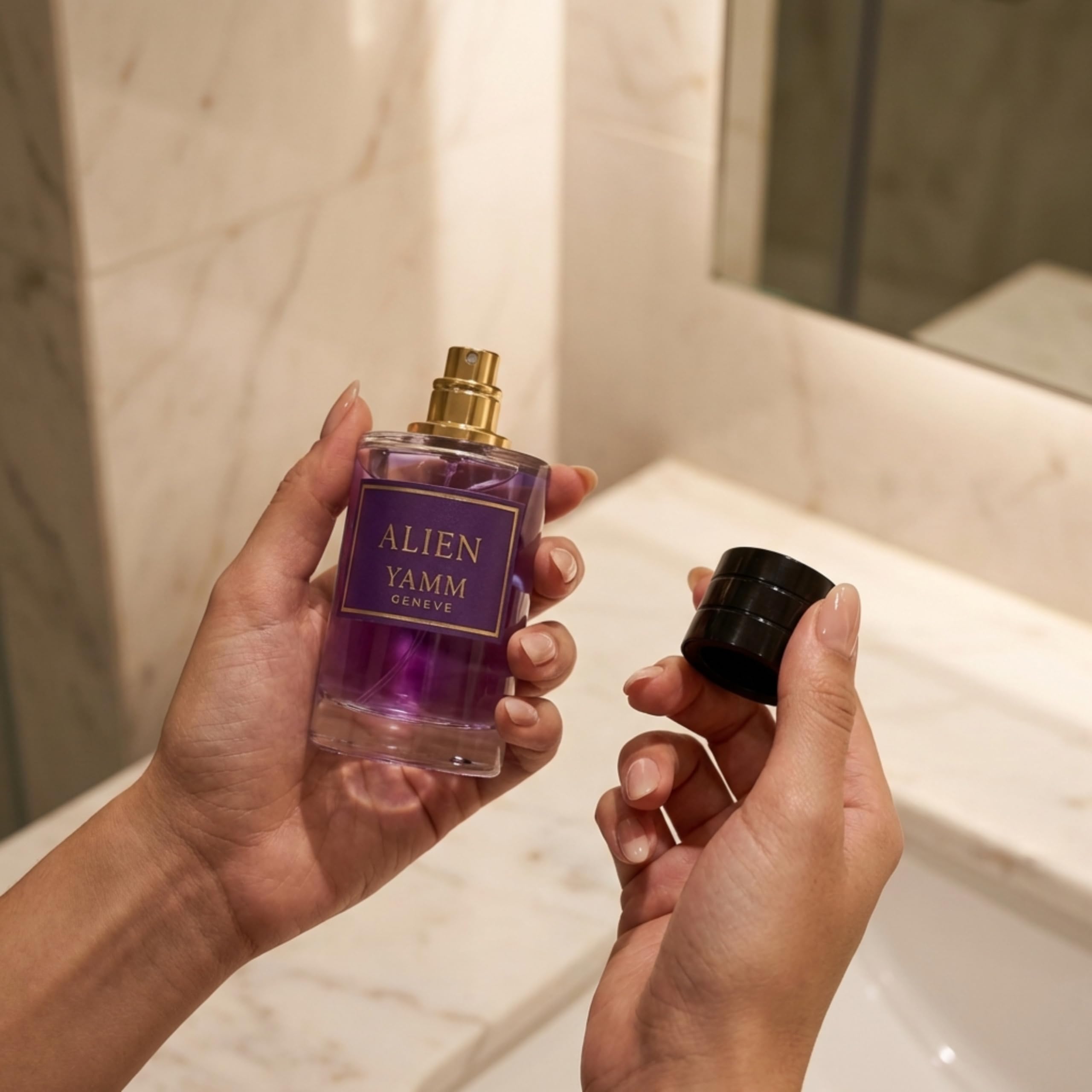 Alien | Extrait de Parfum Damen 50 ml | Jasmin Sambac & Amber | Orientalisch-holziger Duft | Mystische Eleganz & Langanhaltend