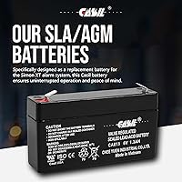 Vista 4 de Casil 6V 1.3Ah GE 600-1054-95R Simon XT Batería recargable AGM de plomo y ácido sellado CA613