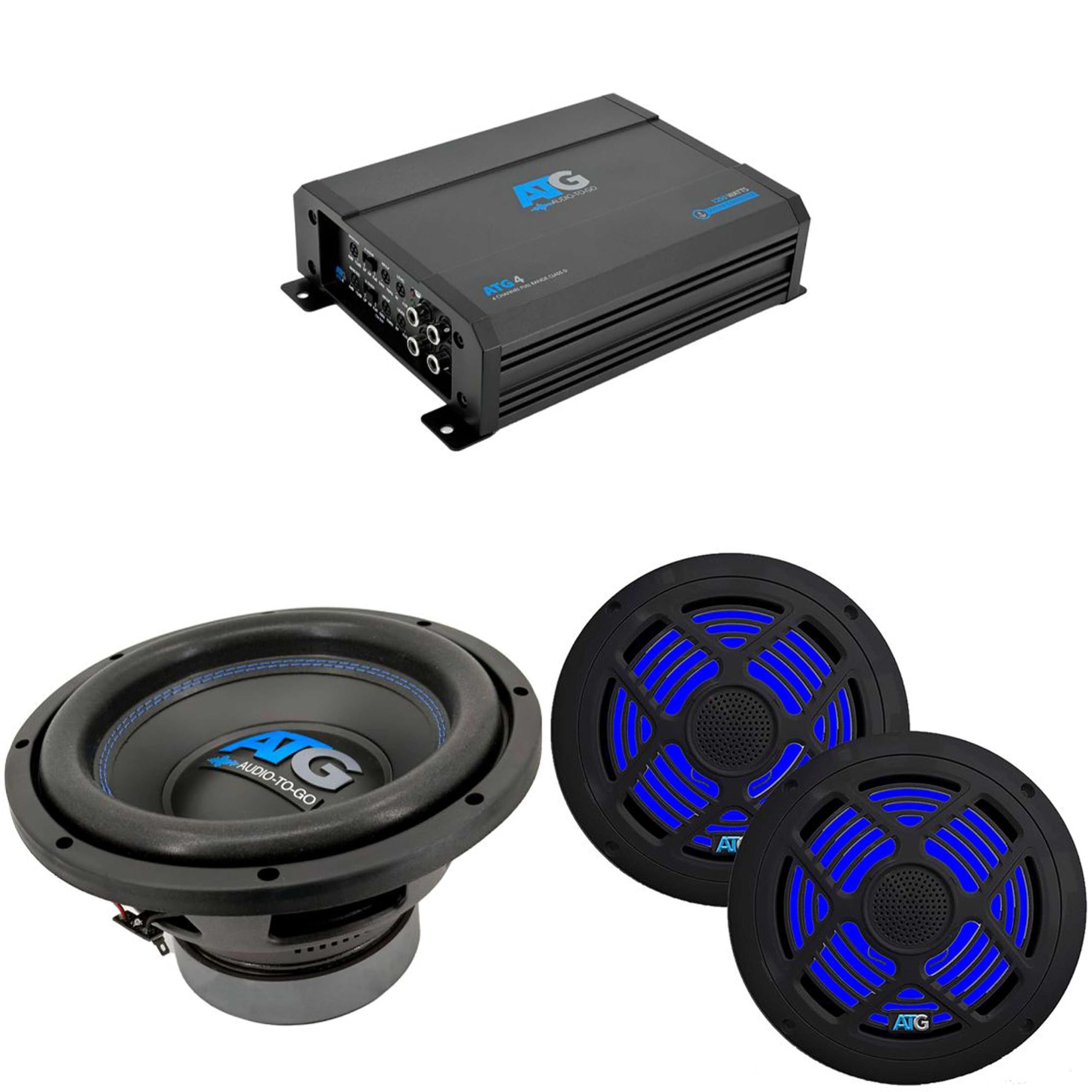 ATG Marine 4 Channel Amp & (2) RGB 6.5