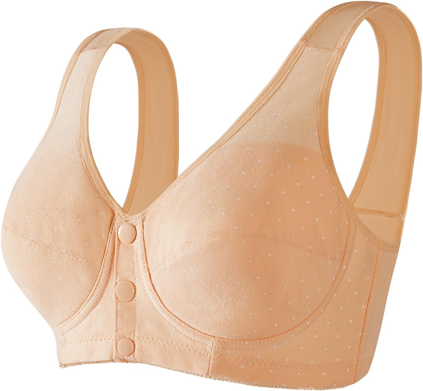 Large Size Thin Mom Middle-aged And Elderly Bra Front Button Style Women's Vest Style Underwear Wholesale