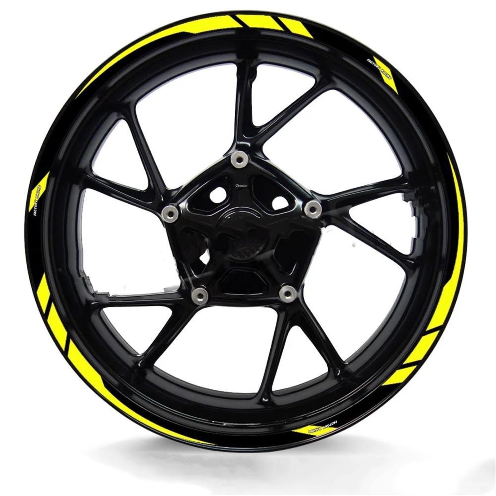 Stickers Motorcycle Wheel Stickers Reflective Decorative Rim for Tuono V4 1100 RSV4 RS150 250 660(Style 9)