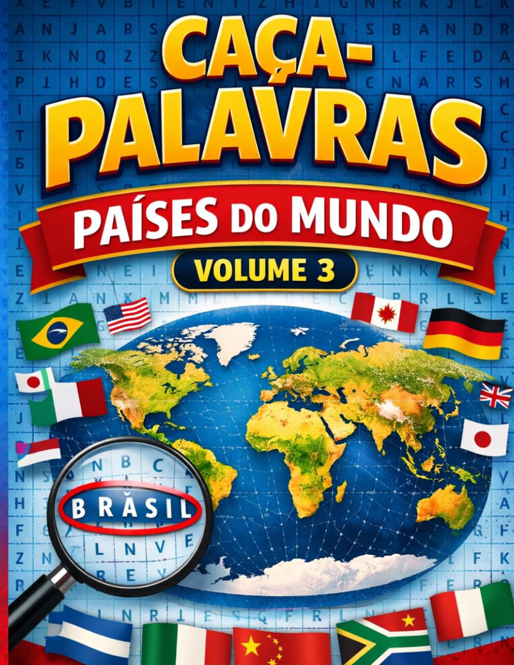 Caça Palavras: Países do Mundo (CAÇA PALAVRAS - PAÍSES E CIDADES DO BRASIL)