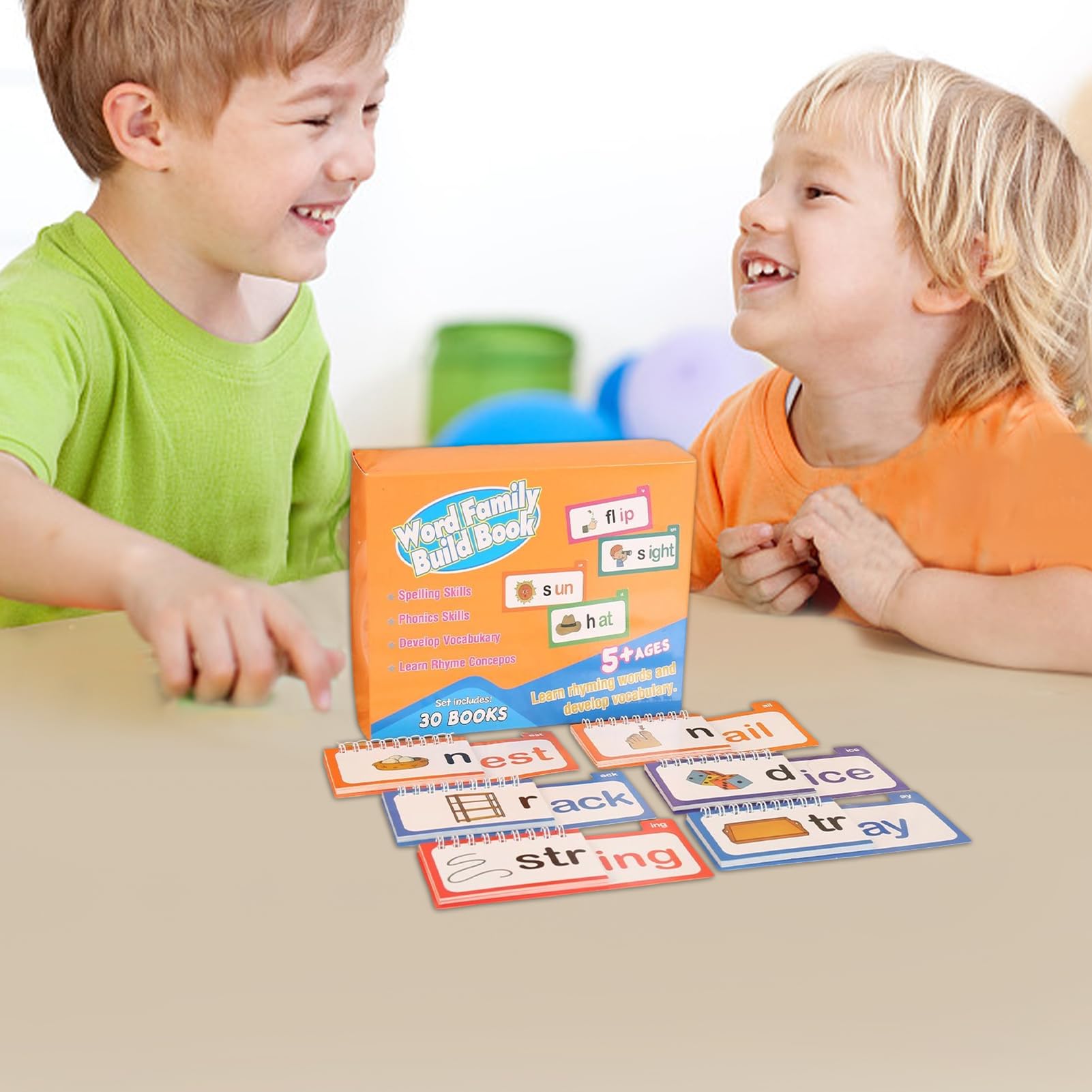 Cartes Flash pour Les Familles De Mots Éducatif D Apprentissage du