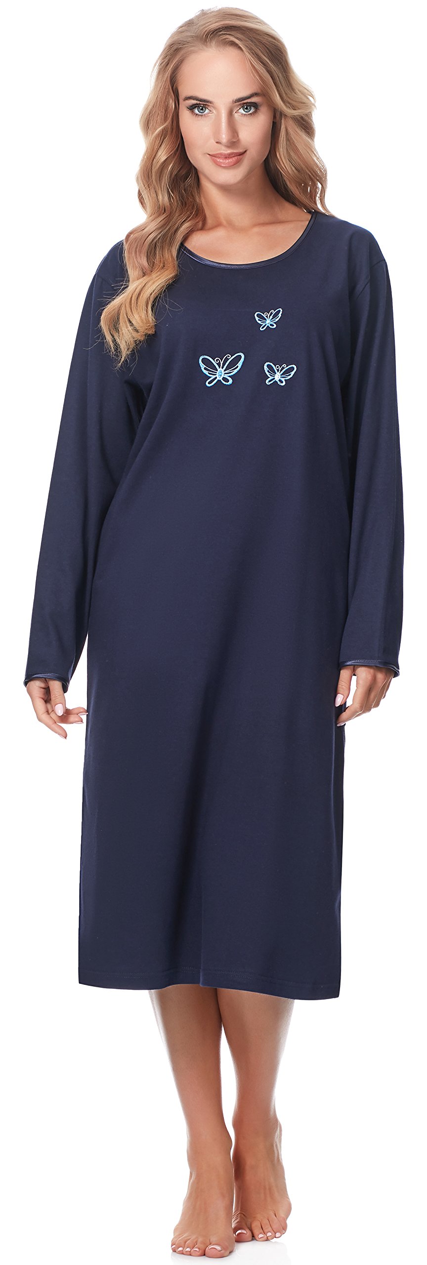Merry Style Chemise de Nuit Lingerie Robe Vêtement d'Intérieur Manches Longues Femme 91LW1
