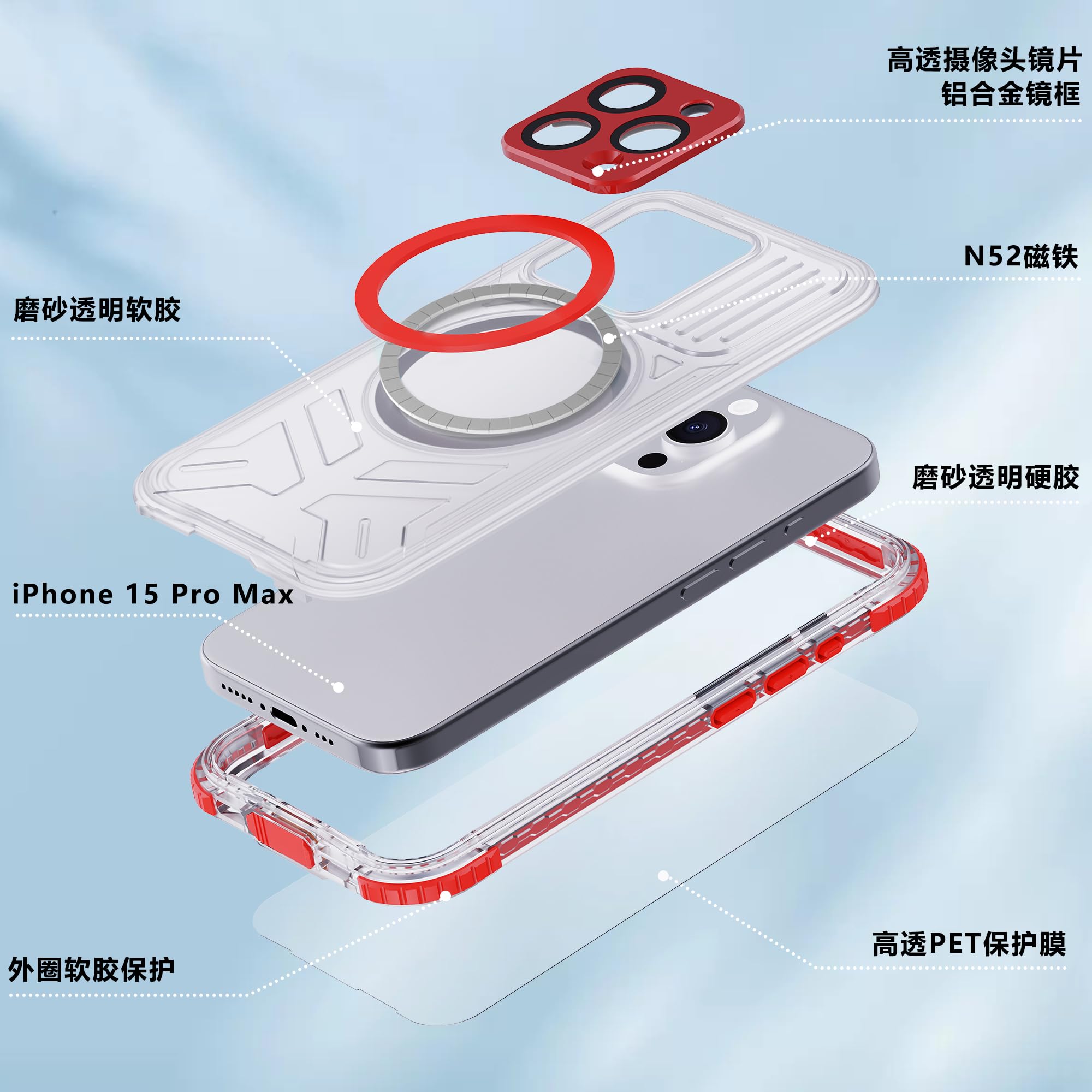 Amazon.co.jp: Towevine iPhone 15 Pro用防水ケース - 360 完全密封