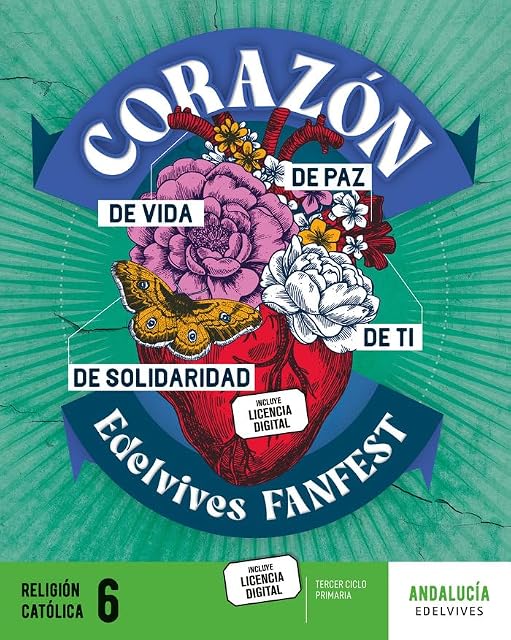 Portada de Religión 6º Educacion Primaria Proyecto Fanfest Andalucía Ed 2023