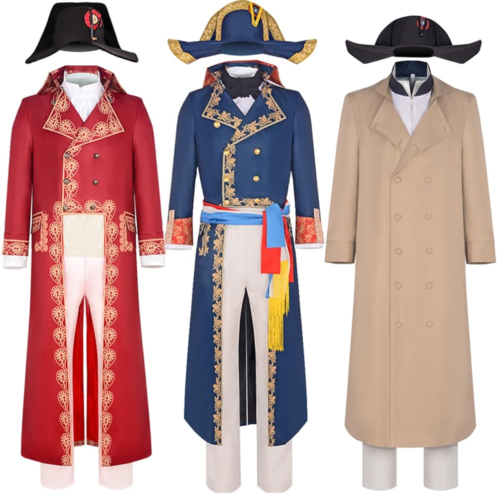 Ameri　NAPOLEON DETAIL FLARE COAT Napoleon Bonaparte Frock Coat in Black wool Regal Attire of