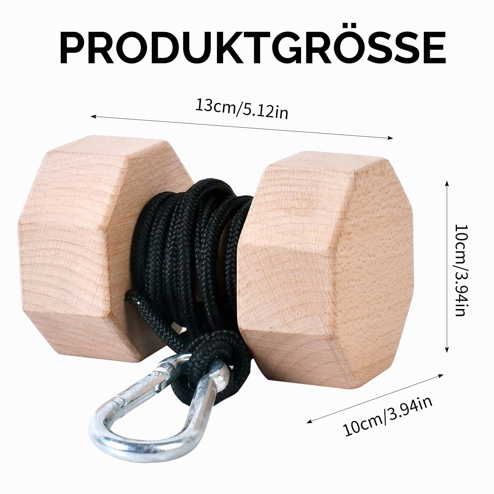 Handgelenk- und Unterarmtrainer aus Holz, Griffkrafttrainer, Arm-Blaster, Krafttrainer für Finger und Handgelenk.