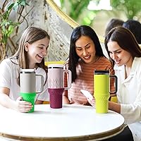 Vista 67 de Botas de silicona para Stanley, protector inferior de copa, accesorios para Stanley Quencher H2.0 FlowState Tumbler 20oz/20oz/30oz/Stanley Adventure