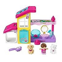 Little People - Little People Barbie Centro Benessere dei Cuccioli Playset con musica e suoni