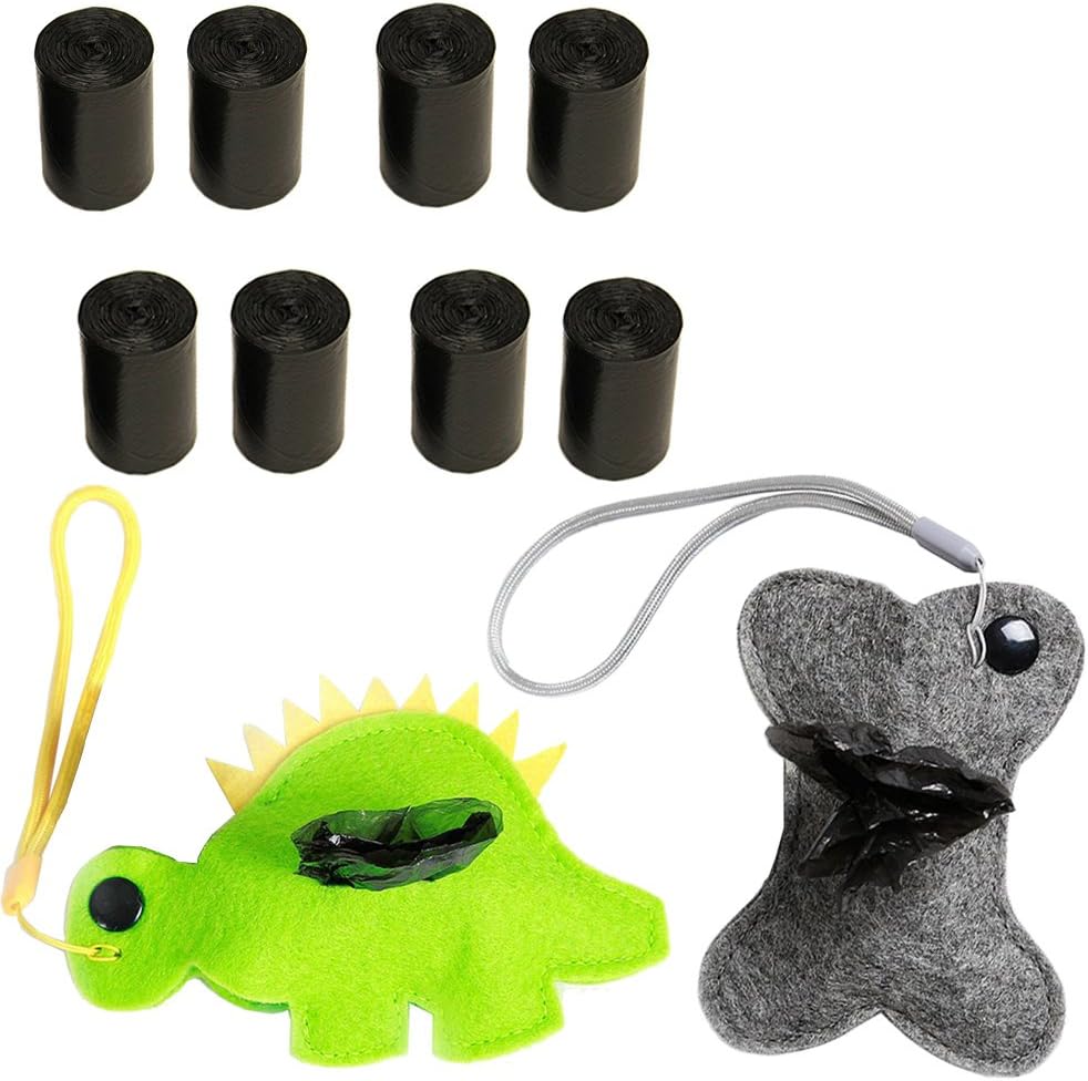 CHENG HUA QU ZHANPENG RI RONG PIN SHANG MAO BU Pet Dog Poop Bag Dispenser, Poop Bag Holder with 30 Waste Bags Free, Non-Woven Fabrics, Waterproof, Durable, Lovely, Ultra Lightweight