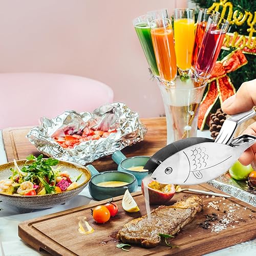 Miniatura 3 de Exprimidor de cítricos de diseño ergonómico para exprimidor de limón naranja, exprimidor manual de acero inoxidable, exprimidor de rebanadas de