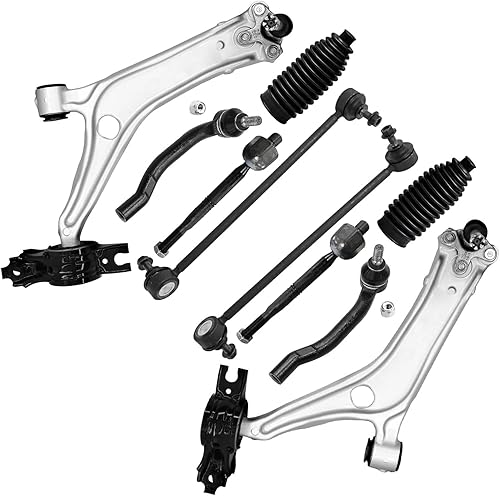 Miniatura 69 de Detroit Axle - Kit de suspensión frontal de 10 piezas para Chevy Trailblazer EXT GMC Envoy XL XUV Buick Rainier Isuzu Ascender Olds Bravada, brazos