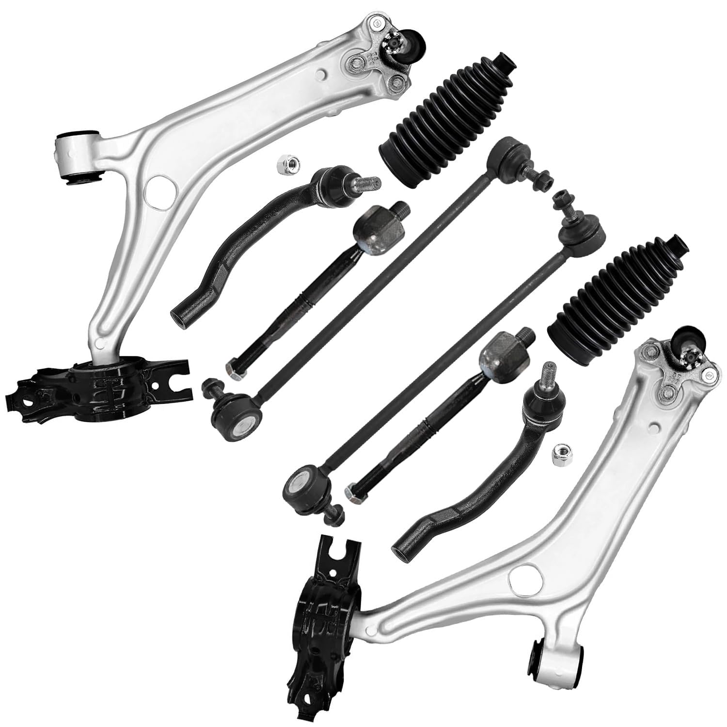 Detroit Axle - 10pc Front End Kit for 2018 2019 2020 2021 2022