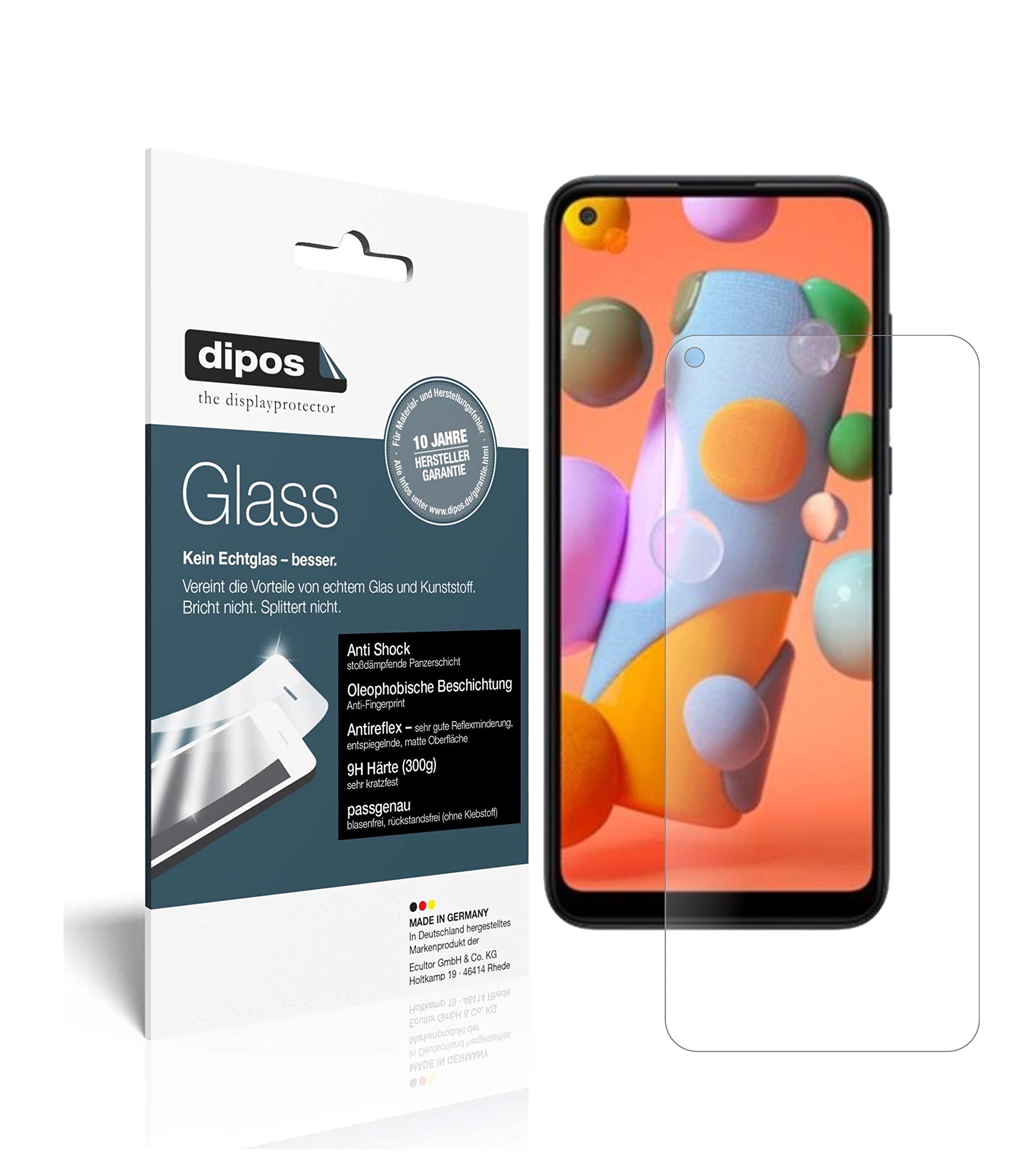 dipos I 2X Pellicola Protettiva Opaco Compatibile con Samsung Galaxy A12 Protezione Vetro Flessibile 9H