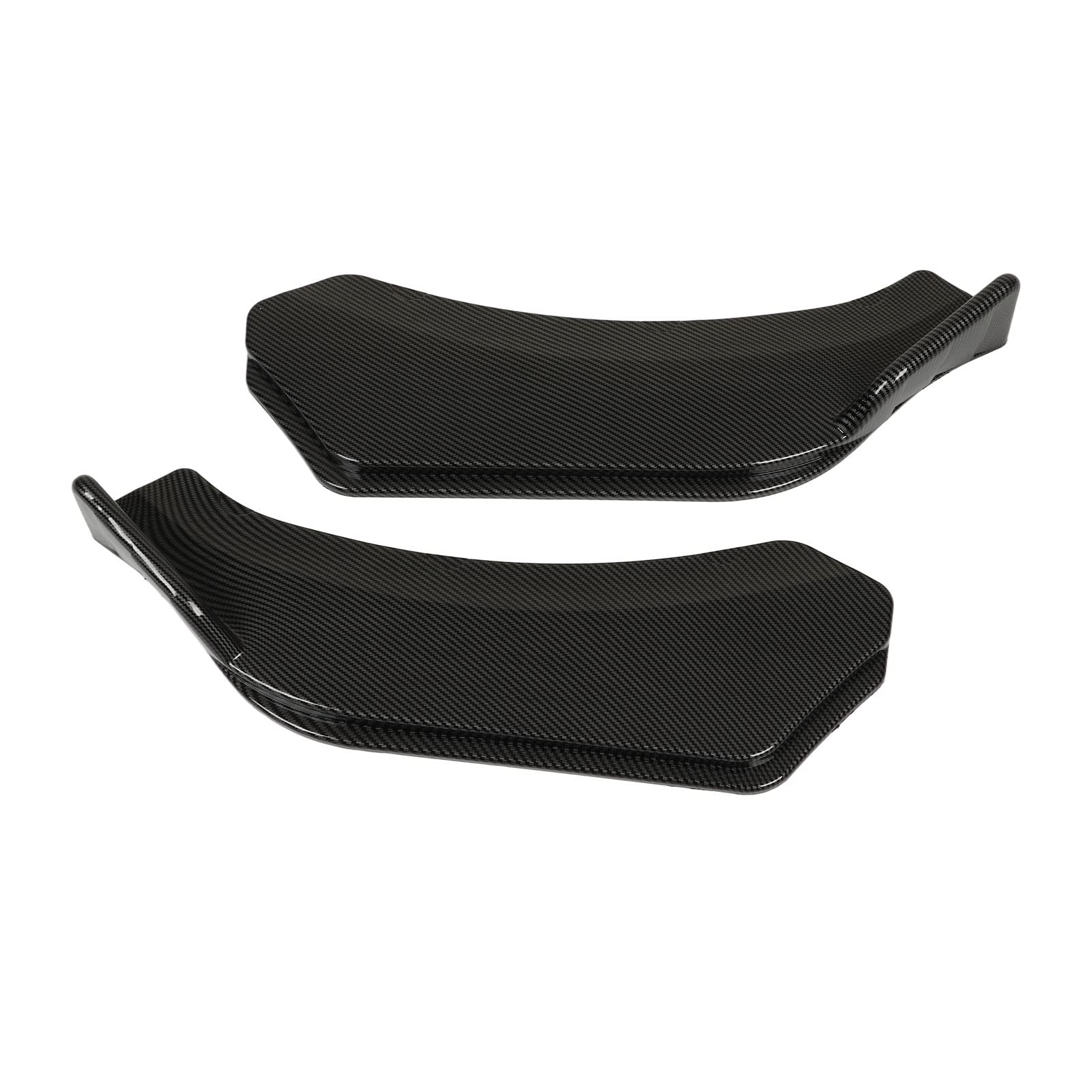 Lip Body Kit Spoiler Paraurti Anteriore Anticollisione 5 Pezzi Installazione Facile Universale per Auto (Stile in fibra di carbonio)