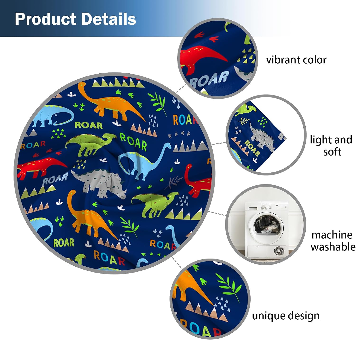 Cartoon Dinosaur Window Curtains Animal Drapes 84"x84" | Kids Teens Boys Girls, Living Room Bedroom Nursery Toddler Home Party Decor, Rod Pocket Window 2 Panel