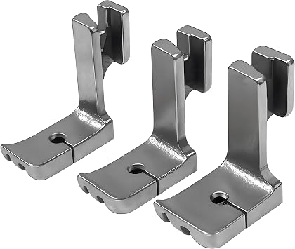 3pcs High Shank Double Welt Piping Presser Foot #36069DG Compatible with JUKI Brother Singer CONSEW Industrial Single Needle Sewing Machines 1/8+3/16 +1/4