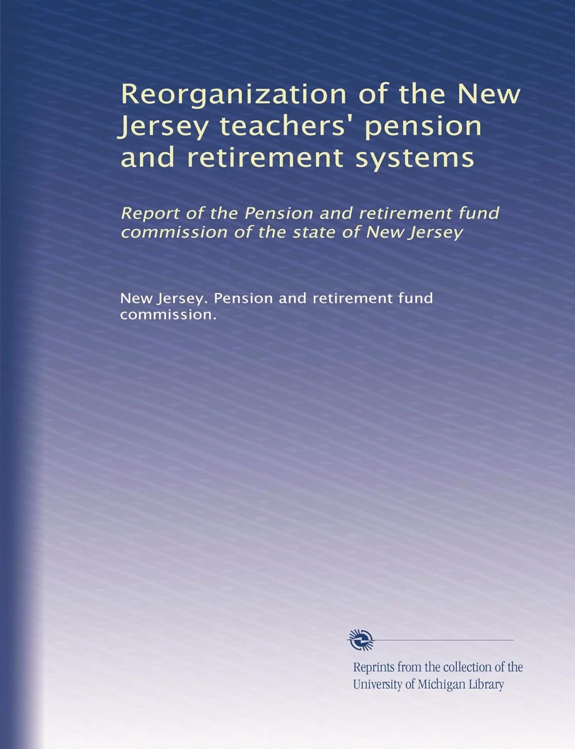 of the New Jersey teachers' pension and