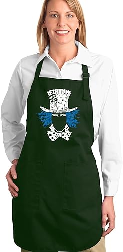 LA POP ART Palabra Arte Delantal - Sombrerero Loco Alicia en el País de las Maravillas